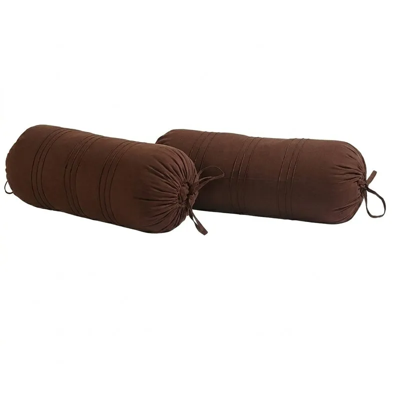 Swayam Brown Comfort Bolster Cover - Set Of Two media 4