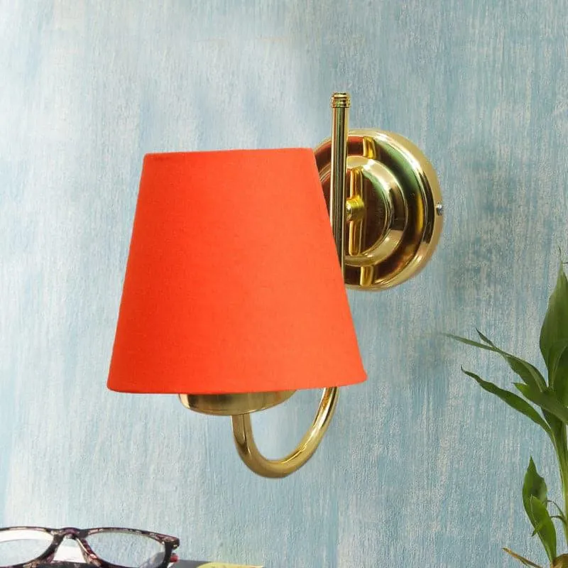 Galora Fabric & Metal Wall Lamp - Orange media 3