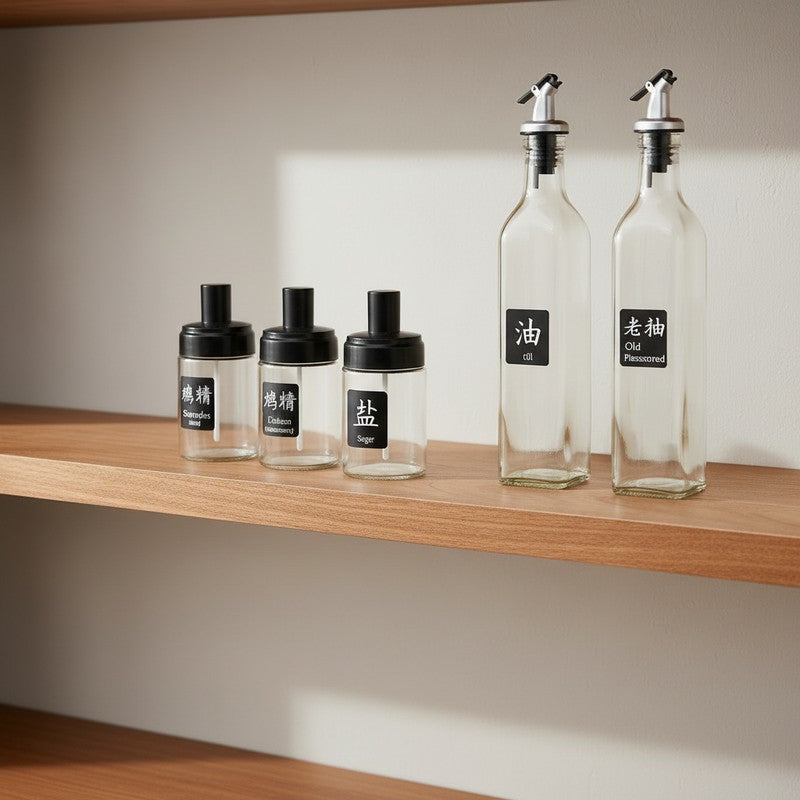 Flavor Flow Glass Oil Dispenser - Five Piece Set media 8