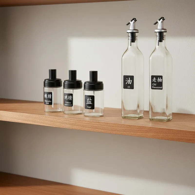 Flavor Flow Glass Oil Dispenser - Five Piece Set media 8