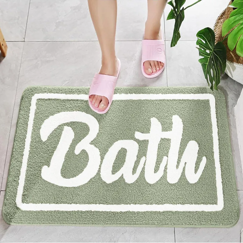 Bath Time Microfiber Bath Mat - Light Green media 4