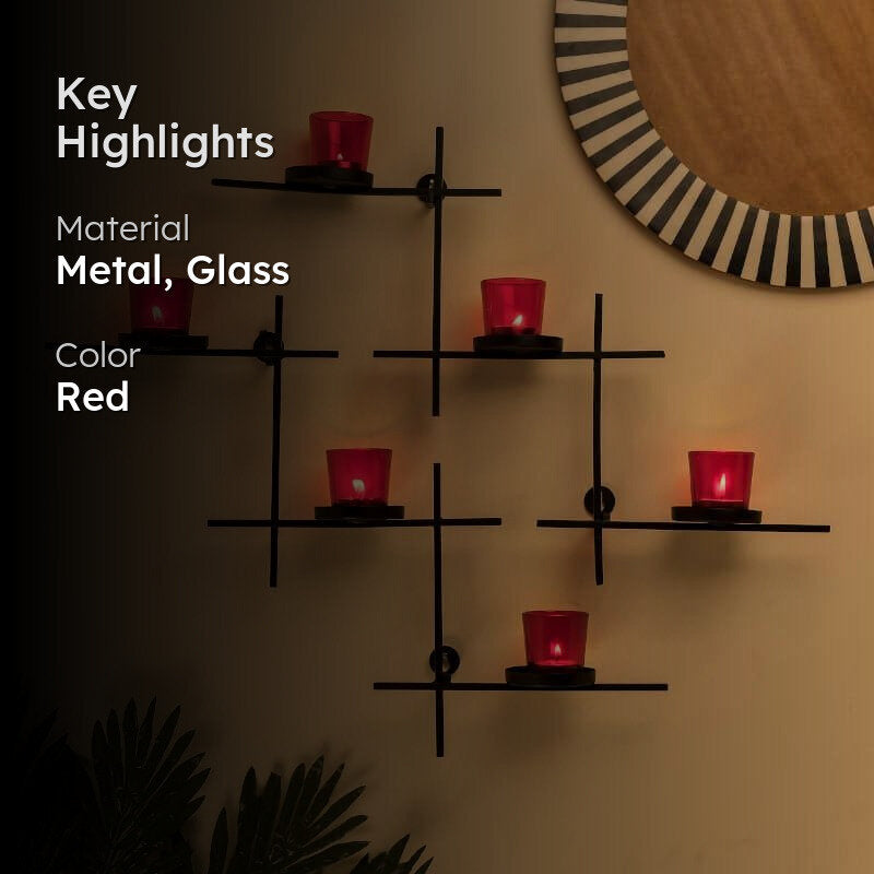 Luminaire Votive Trio (Red) - Set Of Two media 2