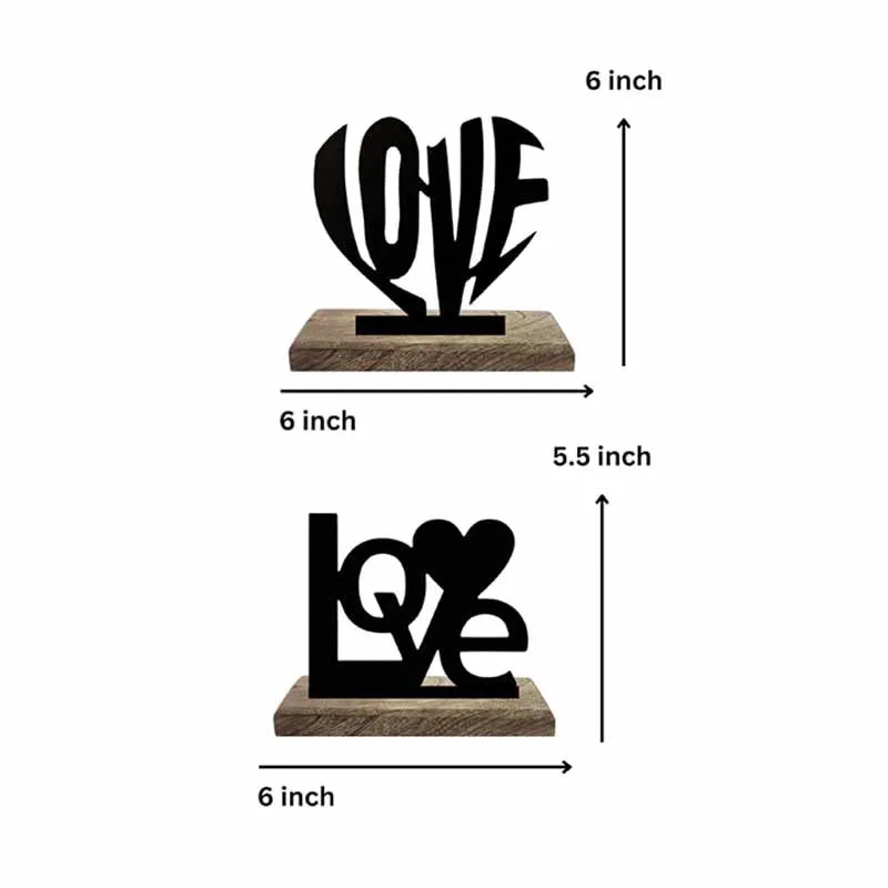 Boundless Love Typography Showpiece - Set Of Two media 8