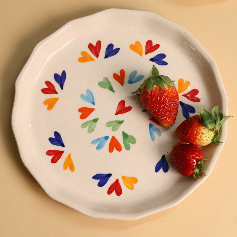 Heart Chrome Tea & Snack Set - 3 Piece Set media 3