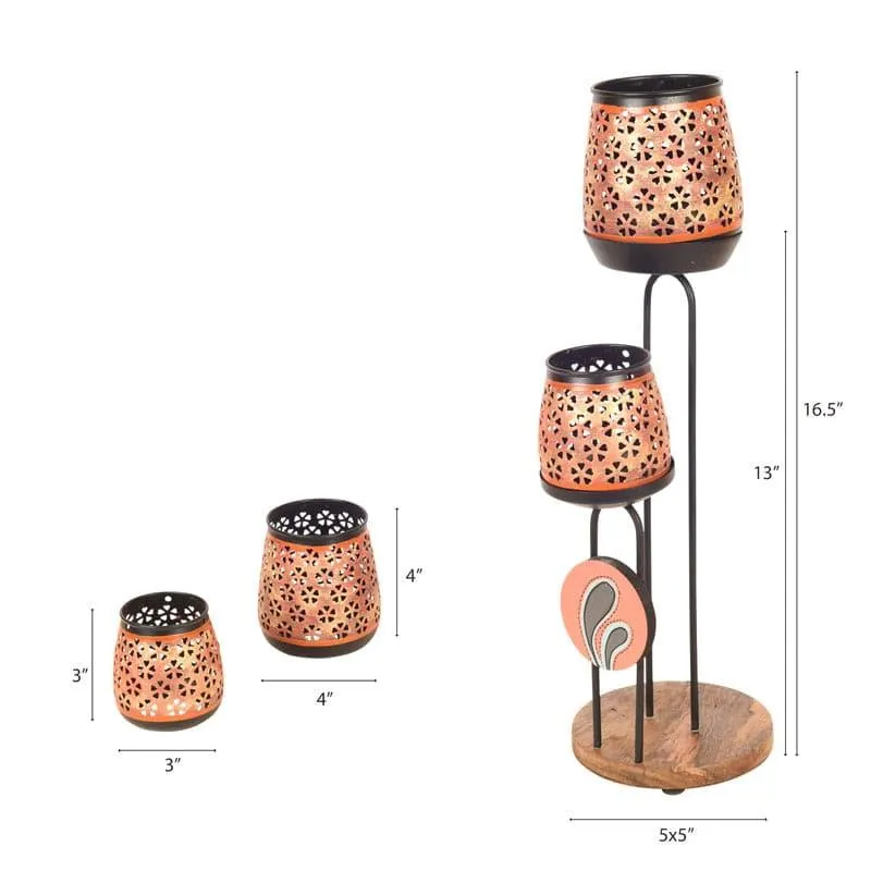 Moroccan Salma Tealight Holder - Set Of Two media 6