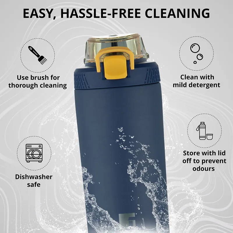 Bergner Glacior Double Walled Hot & Cold Flask (Dark Blue) - 720 mL media 5