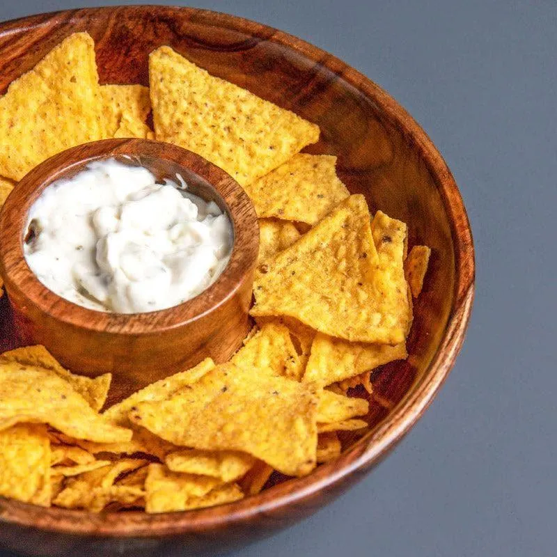 Zaco Chip & Dip Sheesham Wood Platter media 3
