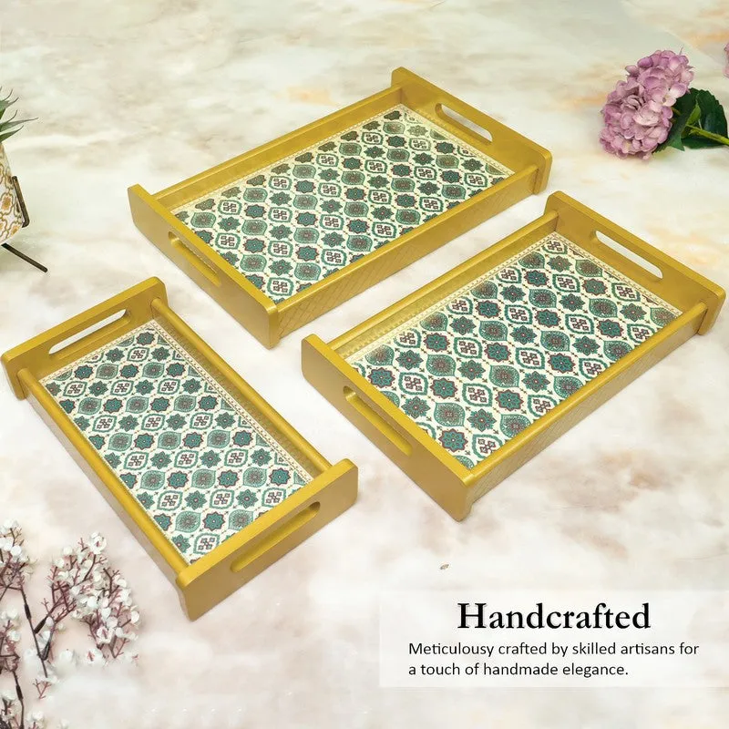 Zentha Wooden Serving Tray - Set Of Three media 3