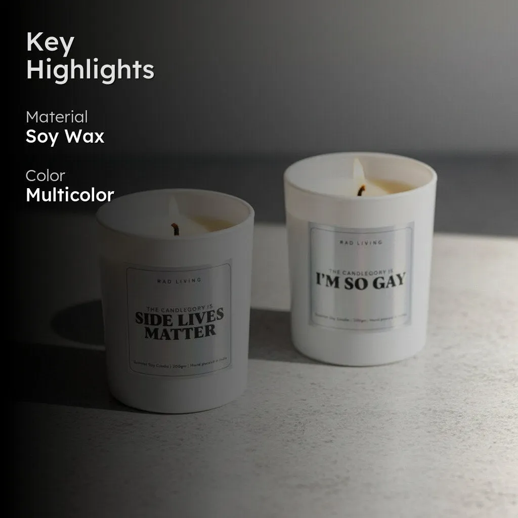 Side Lives Matter Scented Candle media 2