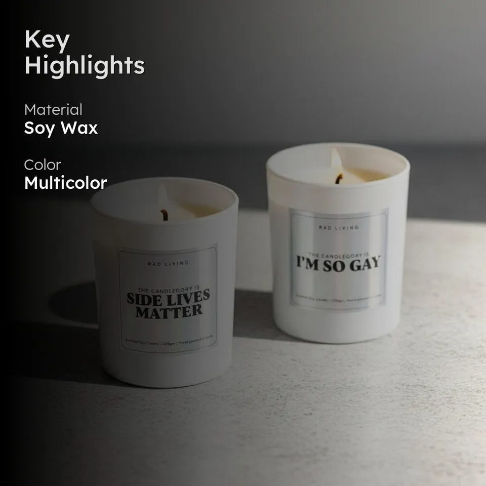 Side Lives Matter Scented Candle media 2