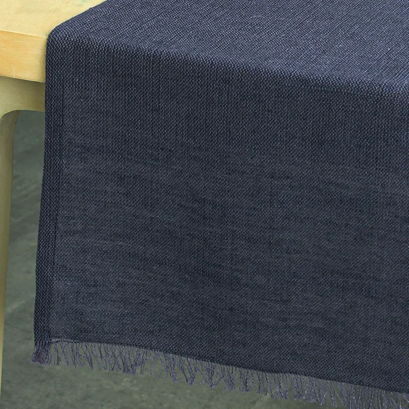 Opus Cotton Table Runner - Navy Blue media 3