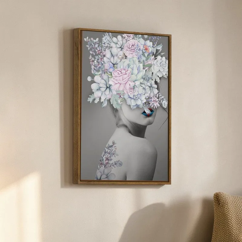 Bloom Diva Canvas Wall Art With Frame media 3