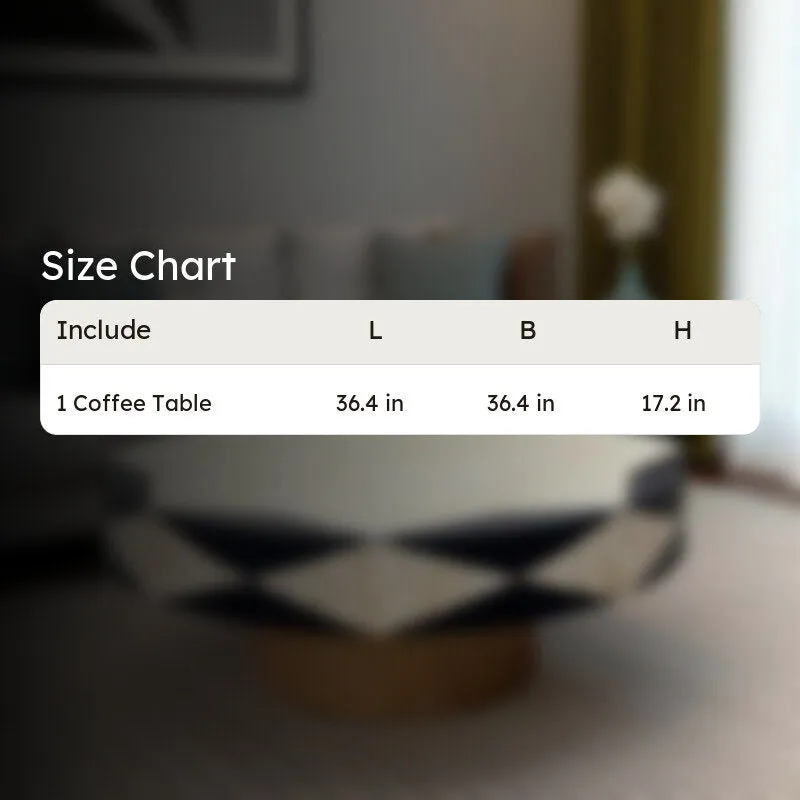 Orion Bone Inlay Center Table - Black media 10
