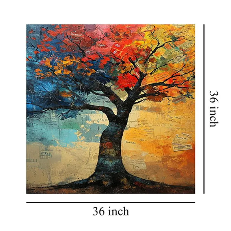 Tree Of Colors Wall Painting media 7