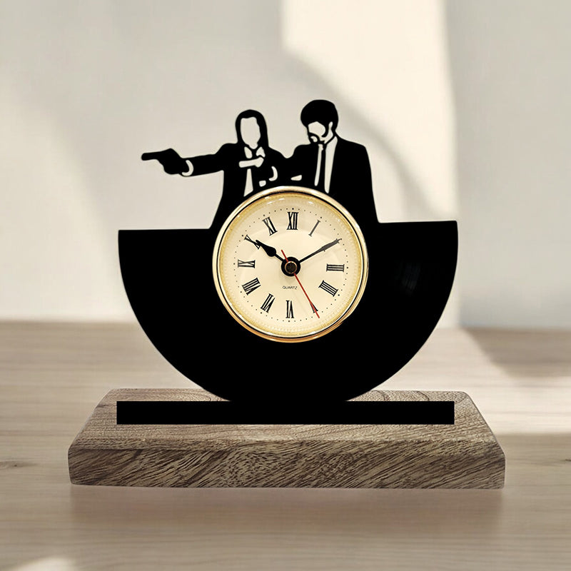 Pulp Fiction Noir Analog Table Clock