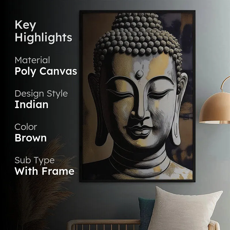 Radiant Calm Wall Painting With Frame media 2