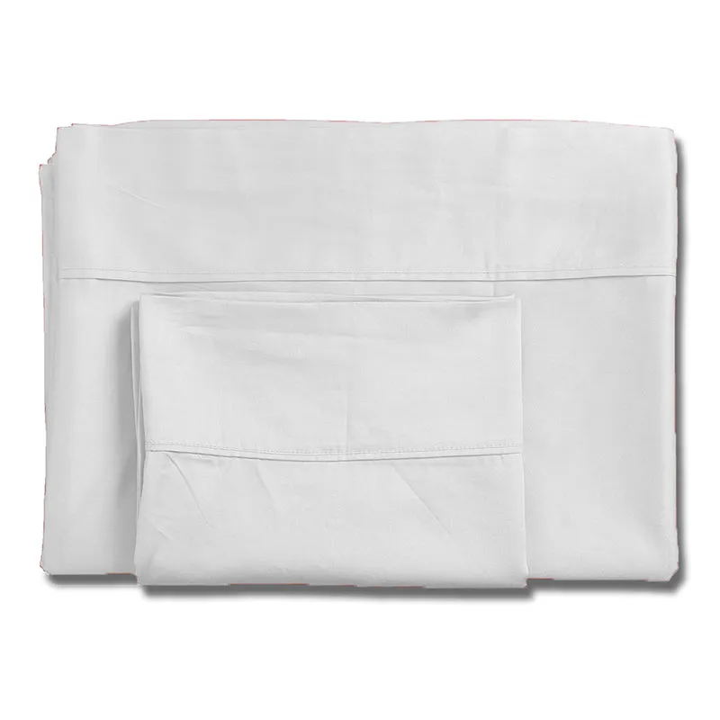 Subtle Grace Solid Cotton Bedsheet (White) - 130 TC media 3