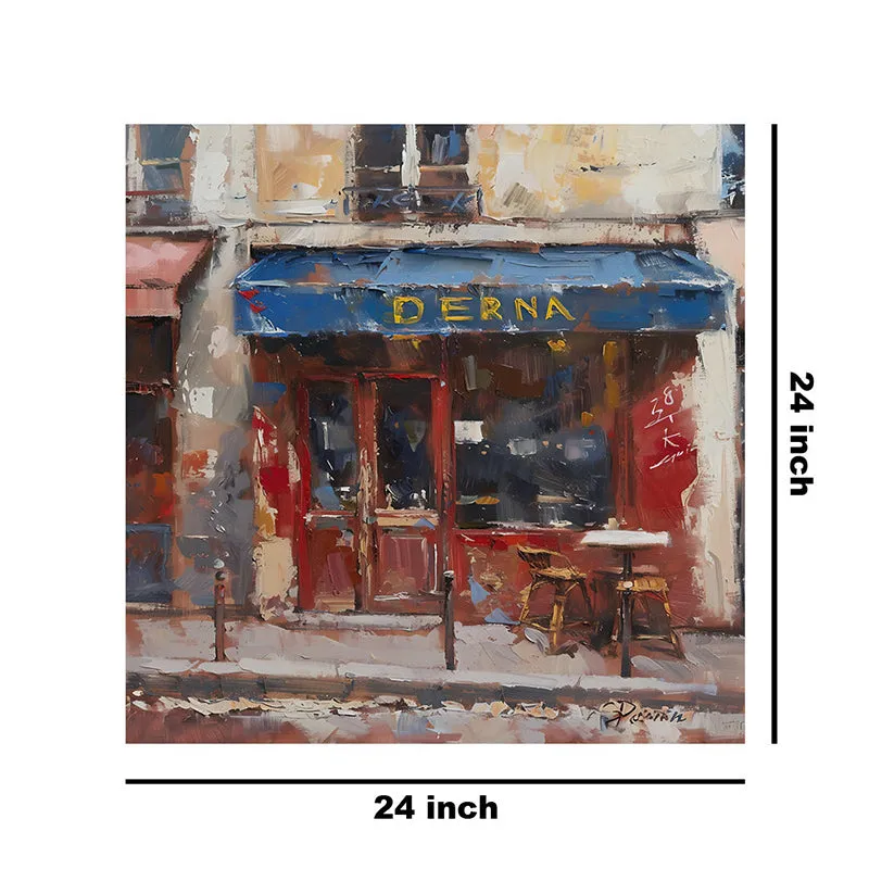 Cafe Street Scene Wall Painting media 8