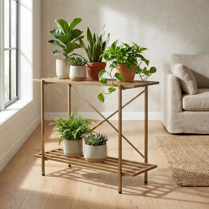 Verdex Metal Planter Stand - DarkBrown media 4