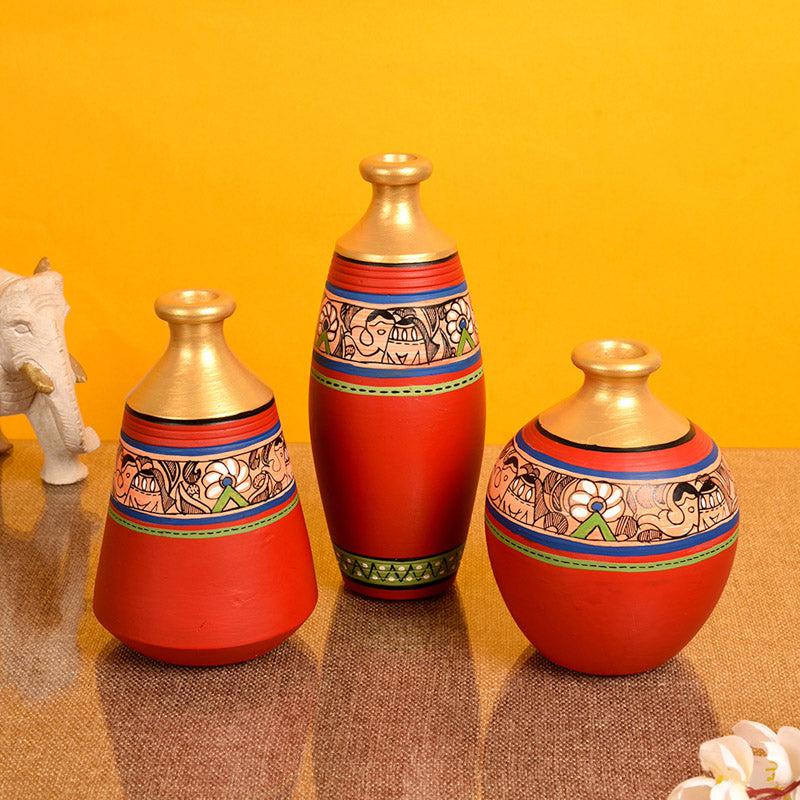 Dhara Terracotta Vase - Set of Three
