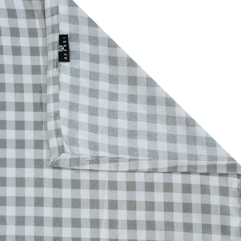 Plaid Nights Geometric Bedsheet - 130 GSM media 6
