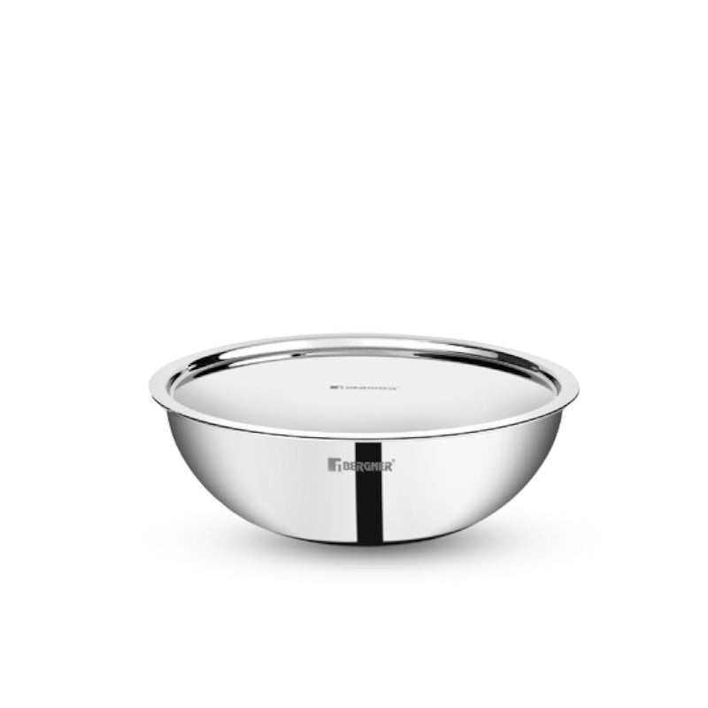 Bergner Tripro Triply Stainless Steel Cook and Mixing Bowl With Lid - 4250 mL media 3