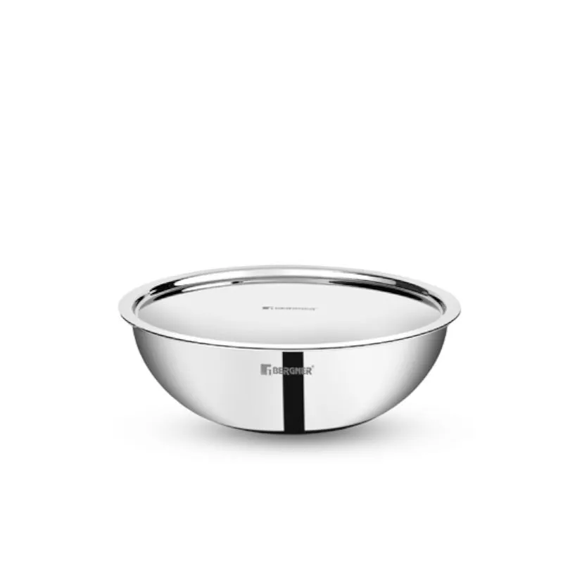 Bergner Tripro Triply Stainless Steel Cook and Mixing Bowl With Lid - 4250 mL media 3