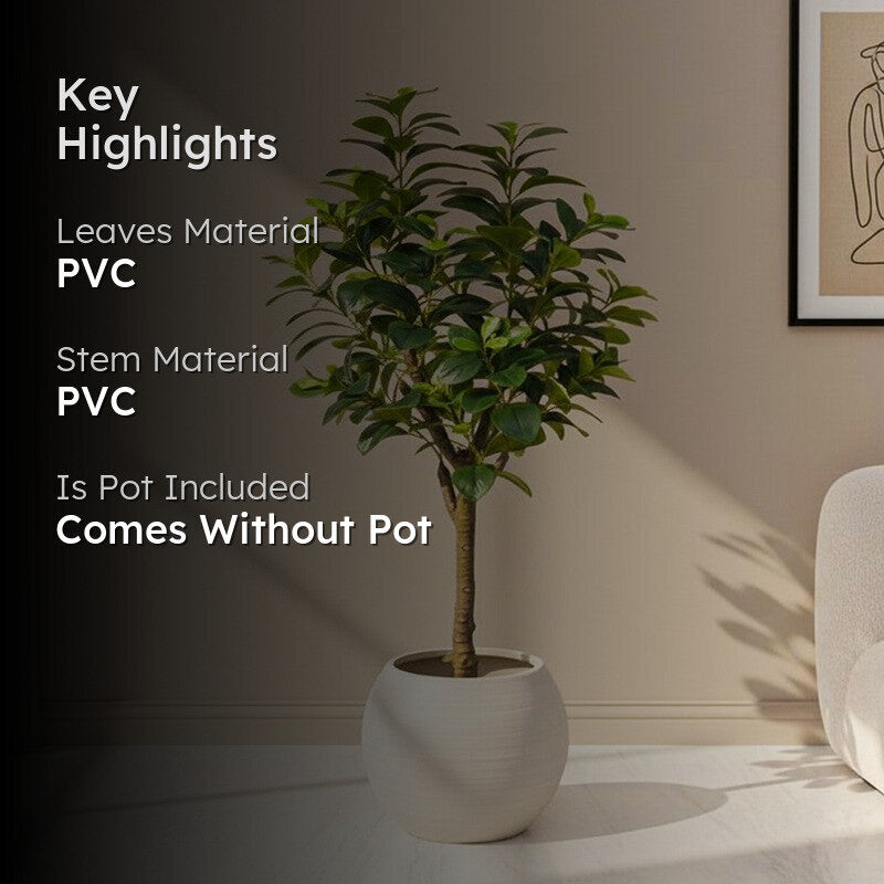 EverGreen Luxe Artificial Indoor Plant Without Pot - 4.5 Feet media 2