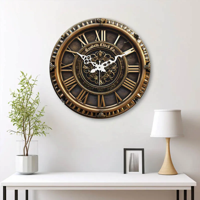 Arleth Retro 3D Printed MDF Wall Clock media 1
