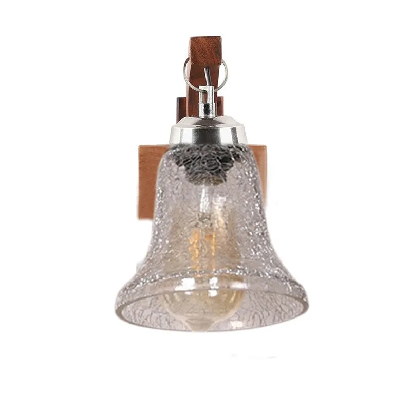 Crystal Lattice Wide Bell Glass Wall Lamp media 5