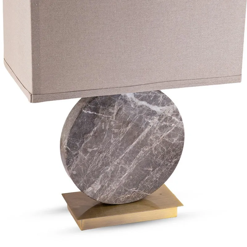 AarviDecor Marlow Classic Fabric Table Lamp - Grey media 7