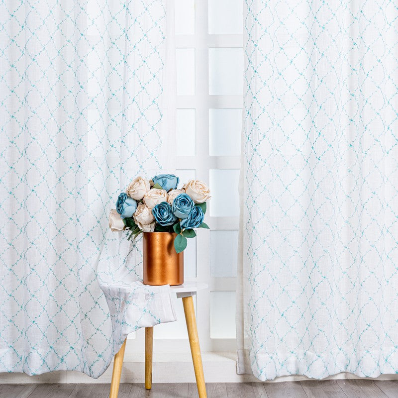 Aryia Modern Art Curtain - Set Of Two