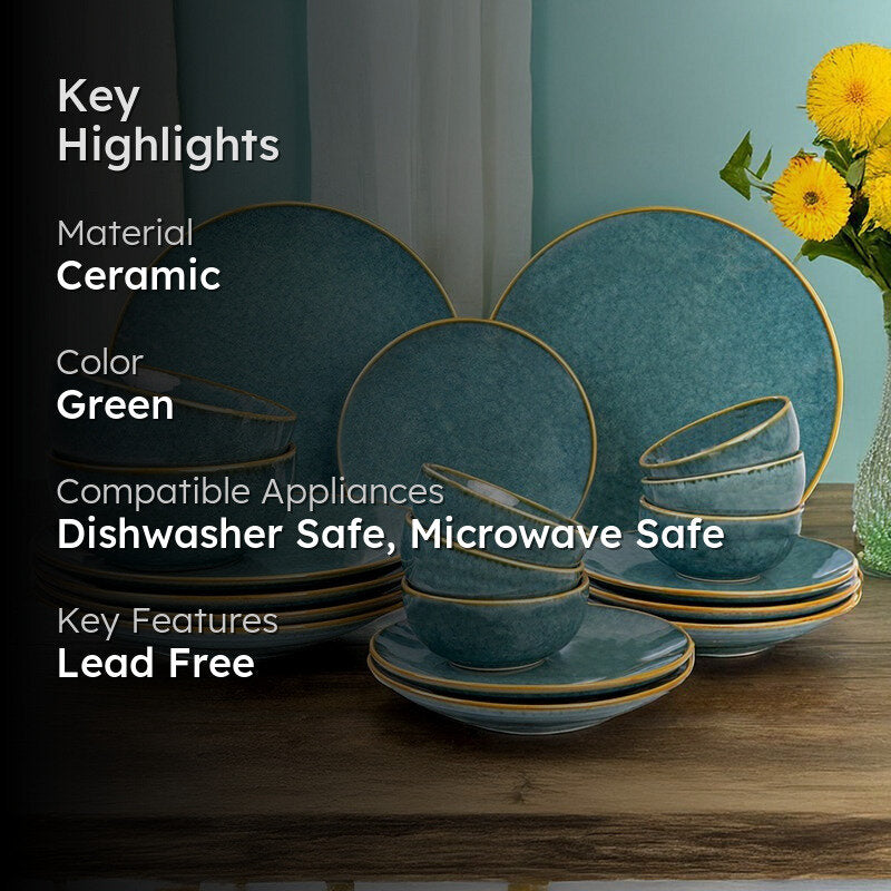Careina Ceramic Dinner Set - 20 Piece Set media 2