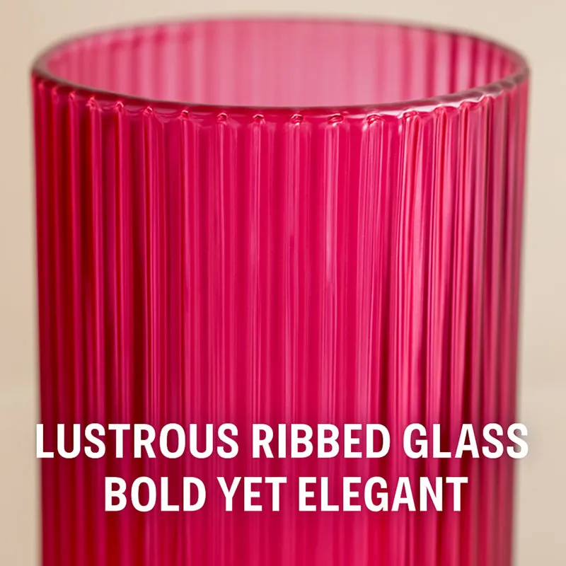 Stria Form Vase - Pink media 6