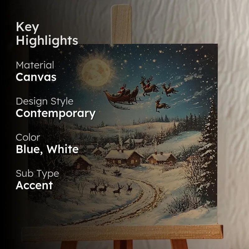 Santa's Village Canvas Showpiece media 2
