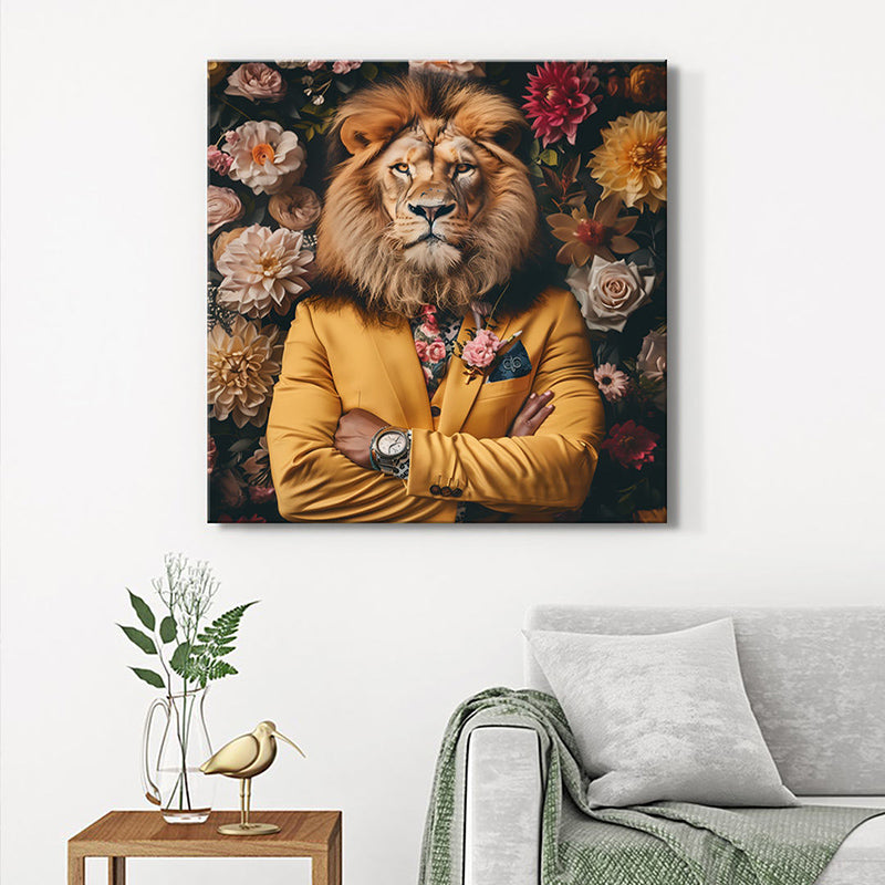 The Lion Suit Wall Painting
