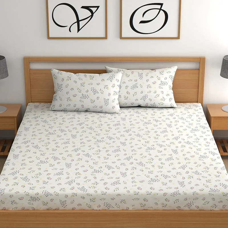 Petite Petals II Microfiber Microfiber Bedsheet - 150 GSM media 5