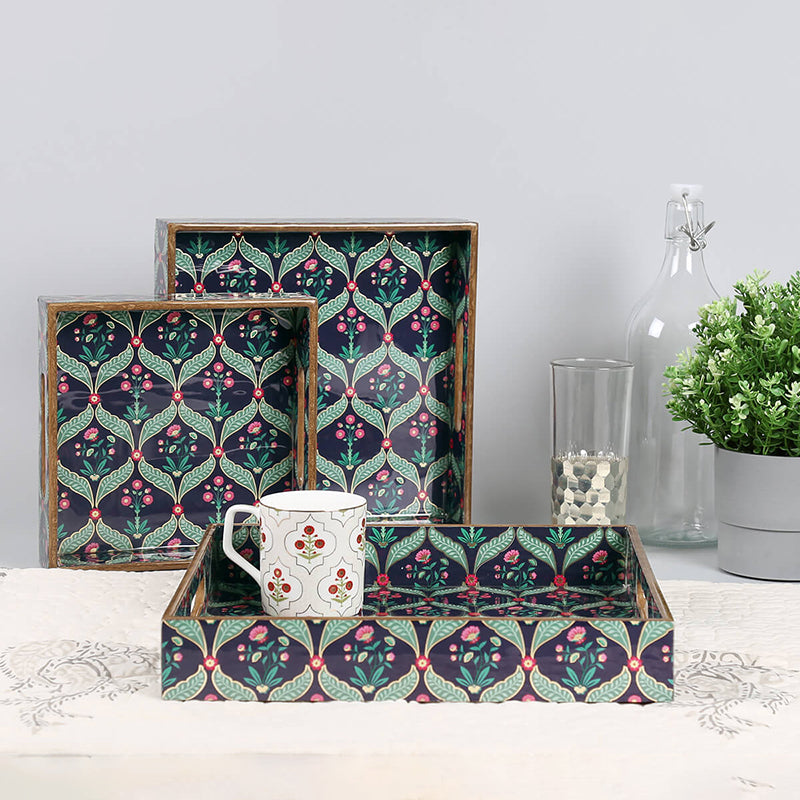 India Circus Anaya Square Serving Tray media 4
