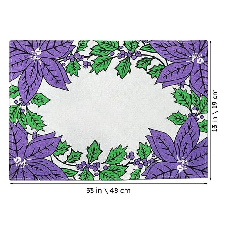 Acora Floral Placemat (Purple) - Set of Two media 5