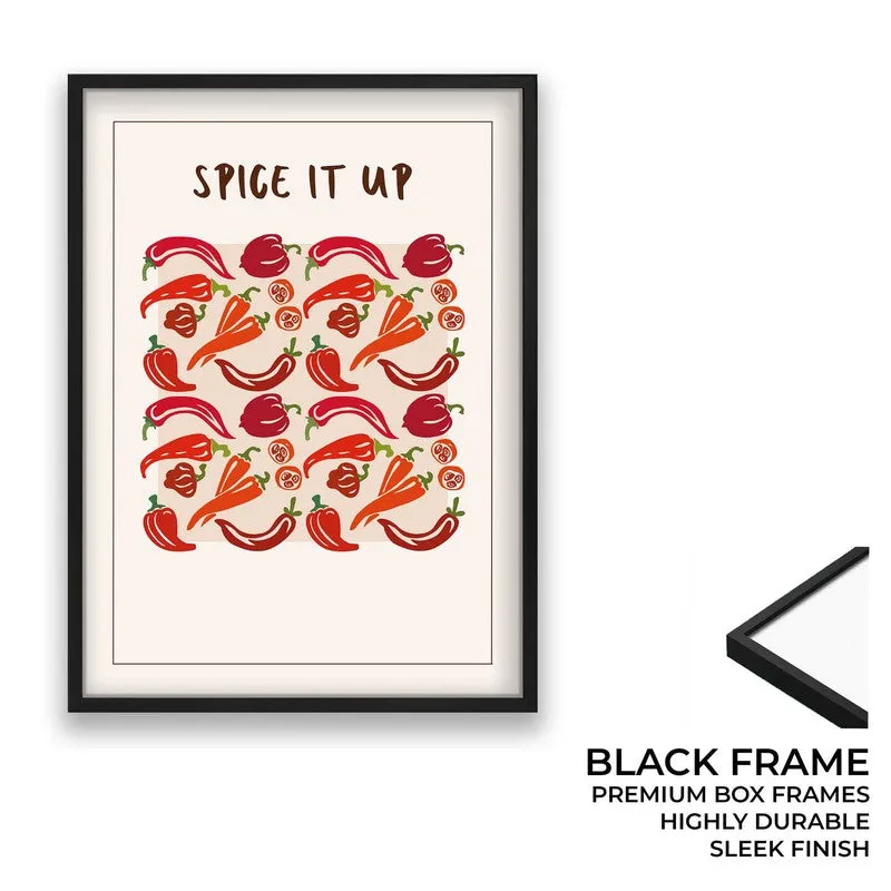 Spice it Up Archival Canvas Wall Art - Black media 8