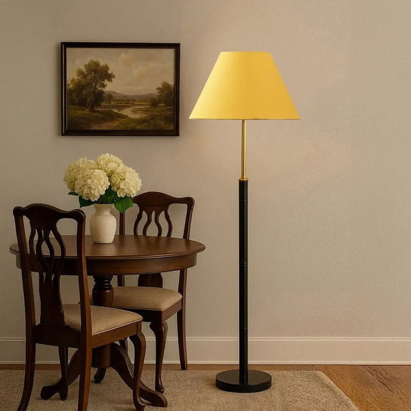 Halo Beam Wooden Floor Lamp - Yellow media 4