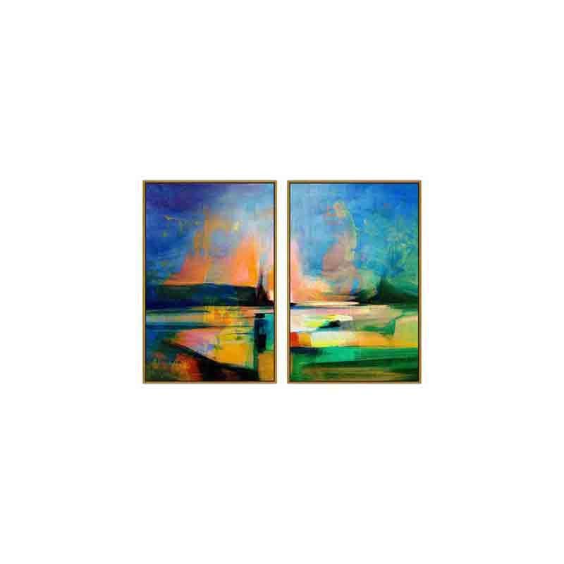 Abstract Landscape Wall Art - Set Of Two media 4