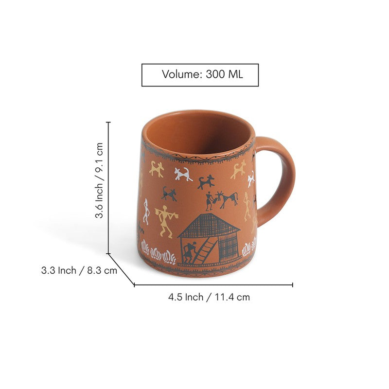 Cozy Ceramic Coffee Mug (300 mL Each) - Set Of Four media 6