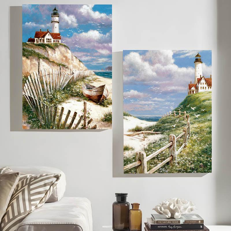 Cliff House Wall Art - Set Of Two