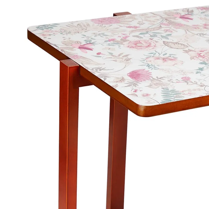 India Circus Wood Rustic Square Side Table media 3