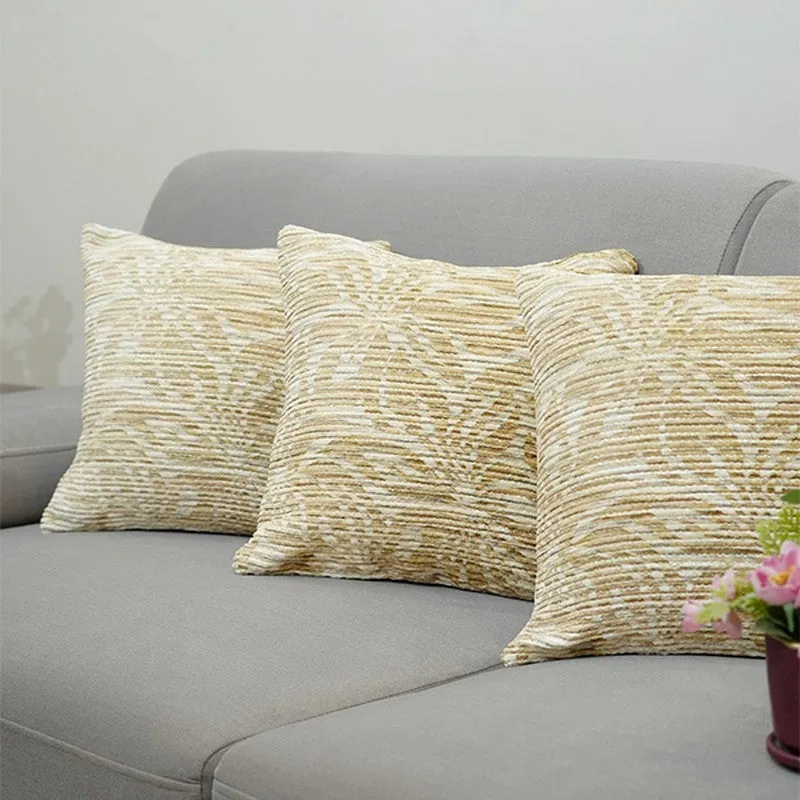 PetalReverie Cushion Cover (Gold) - Set Of Three media 4