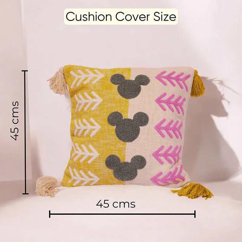 Plush Pavilion Tufted Cushion Cover (Multicolor) - Set Of Three media 5