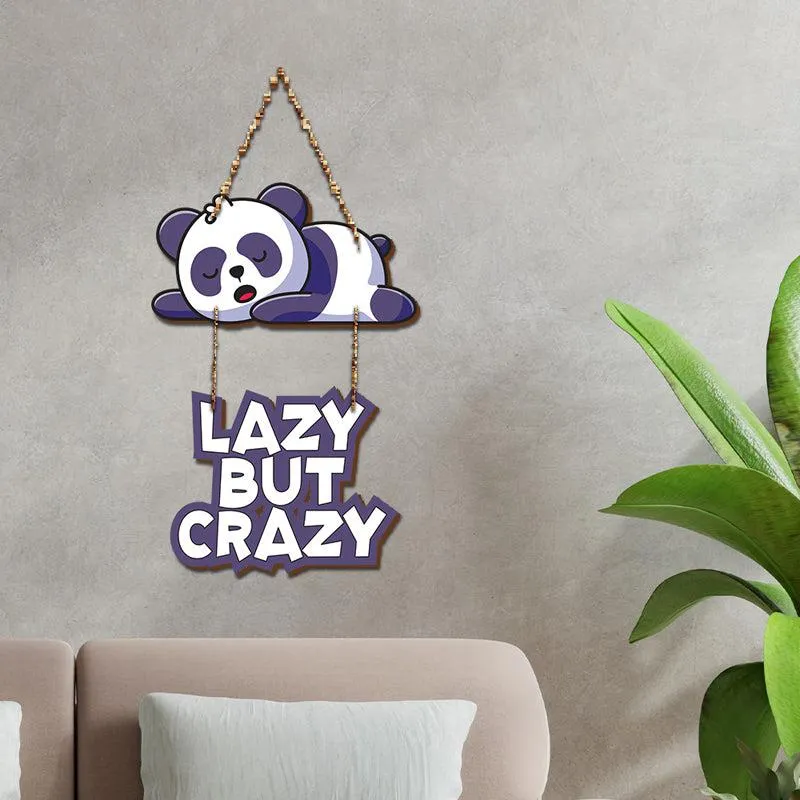 Panda Problems Wood MDF Wall Hanging media 4