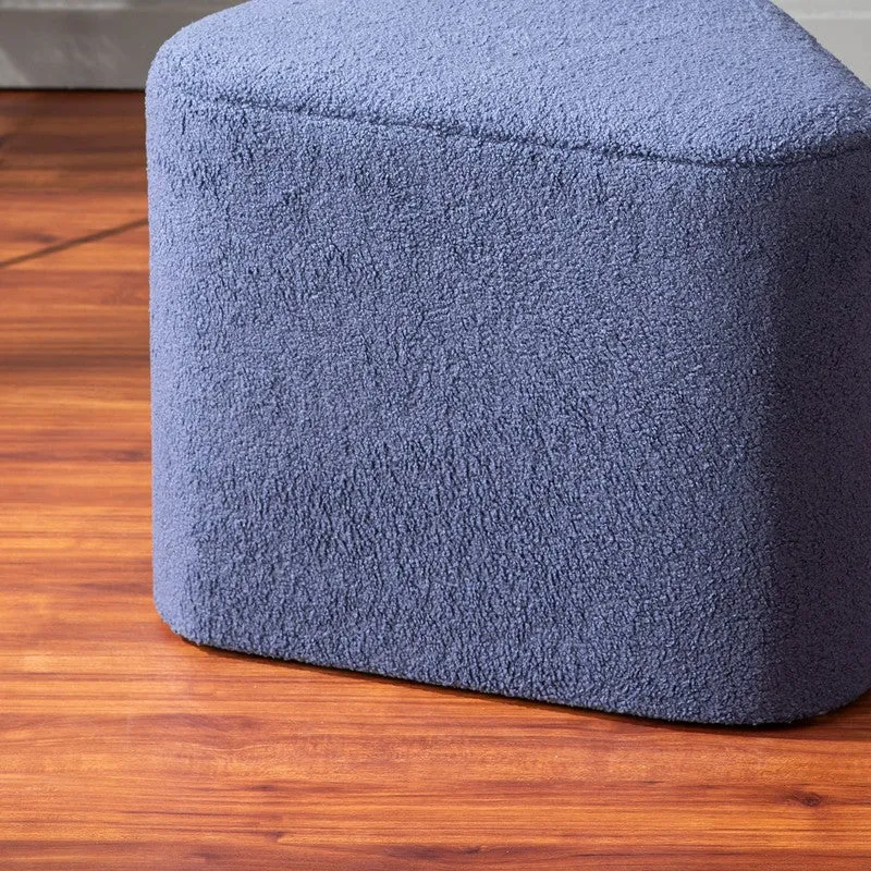 Plush Seat Pouffe - Blue media 5