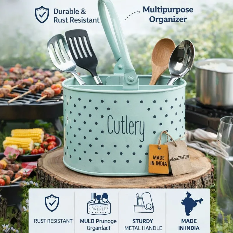 SmartStore Space-Saving Multi-Use Cutlery Stand - Blue media 4